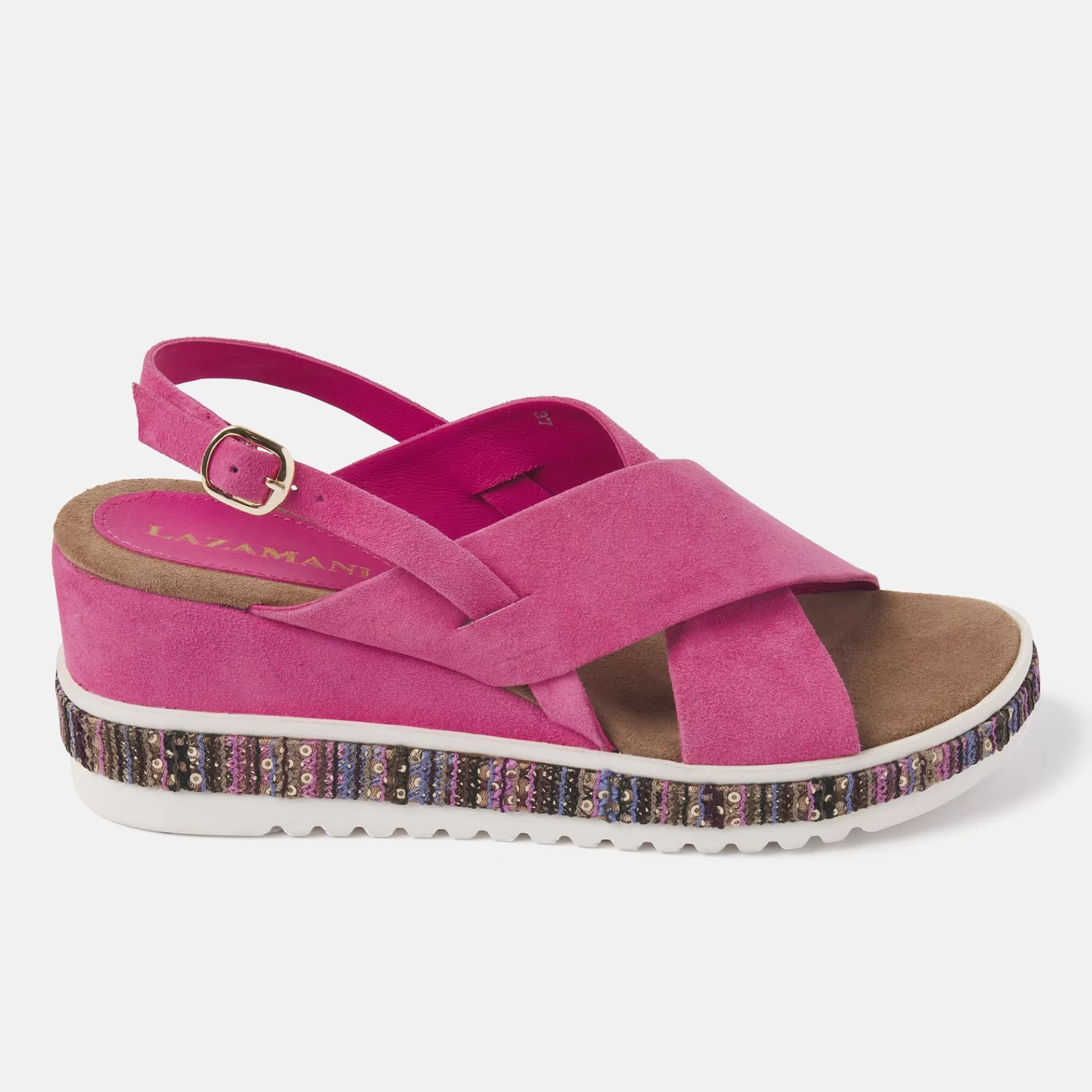 Women Lazamani Women's Sandals 75.370 Fuxia