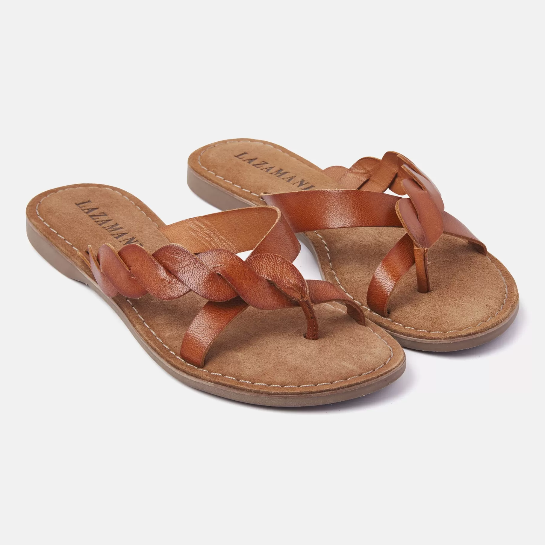 Women Lazamani Women's Slippers 75.283 Tan