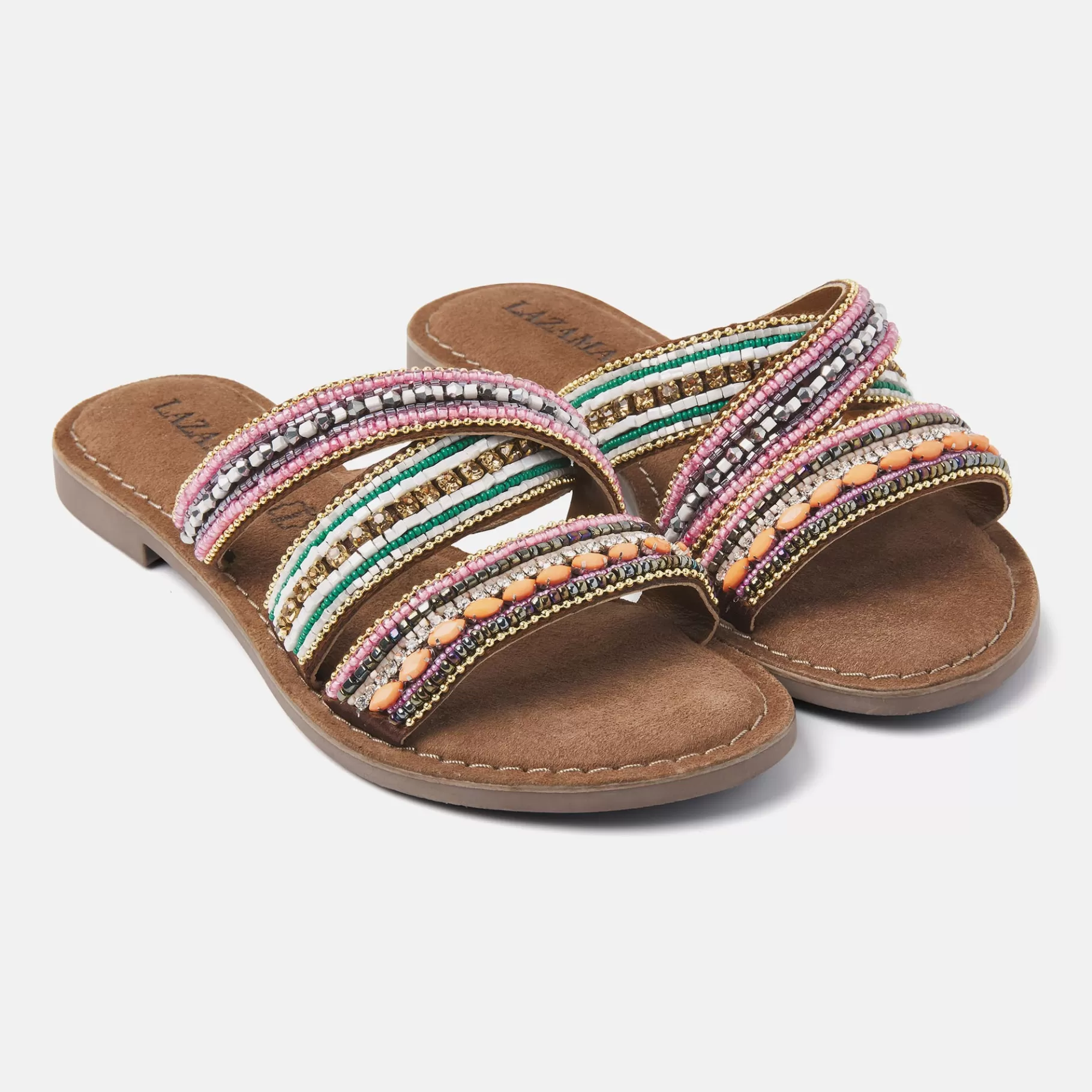 Women Lazamani Women's Slippers 75.474 Tan