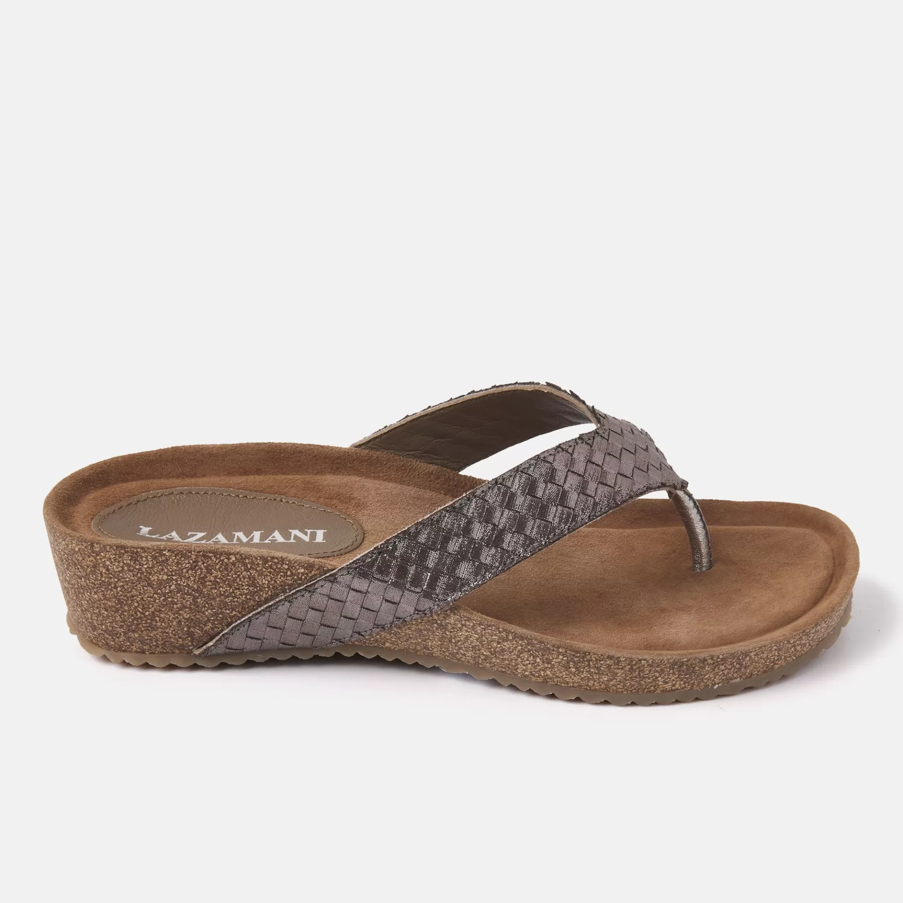 Women Lazamani Women's Slippers 75.807 Pewter